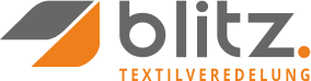 Logo, Blitz Textilveredelung