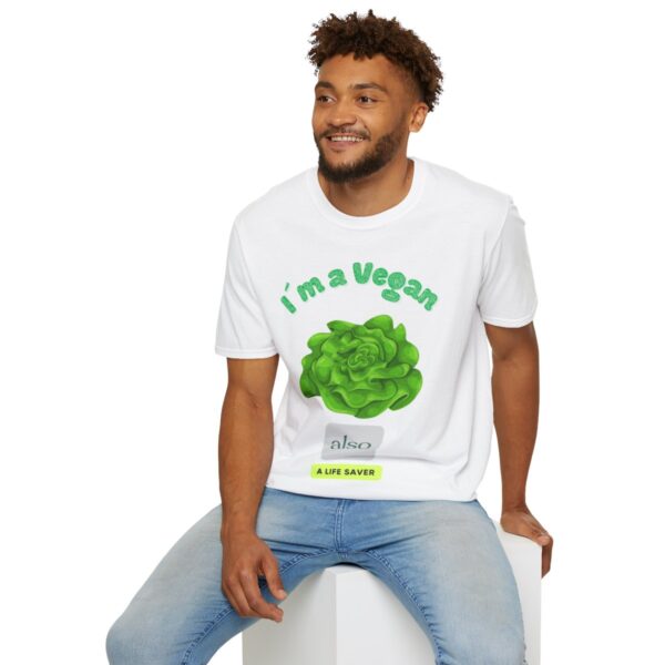 I am Vegan - ( Unisex-Softstyle-T-Shirt ) – Bild 12
