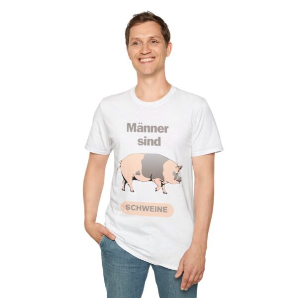 Männer sind Schweine  - Unisex-Softstyle-T-Shirt – Bild 7