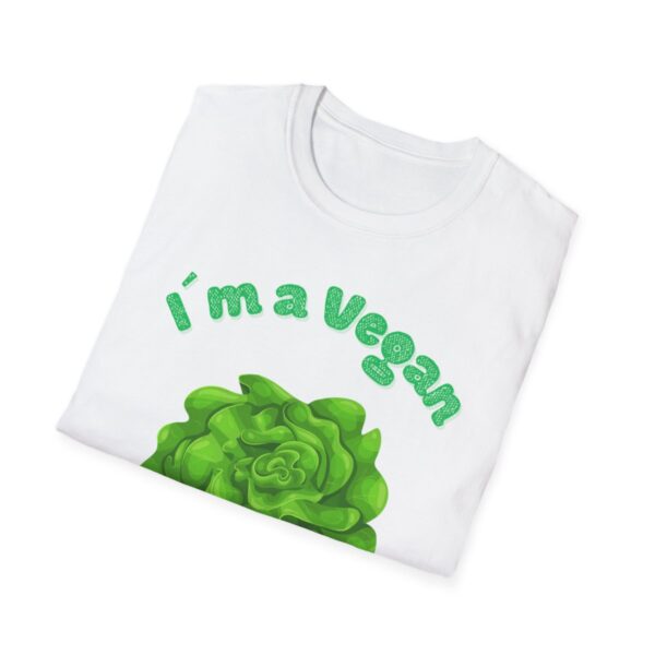 I am Vegan - ( Unisex-Softstyle-T-Shirt ) – Bild 4