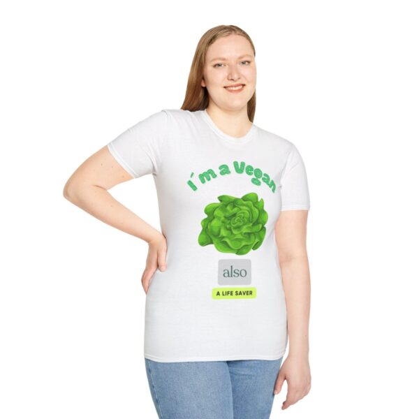 I am Vegan - ( Unisex-Softstyle-T-Shirt ) – Bild 5