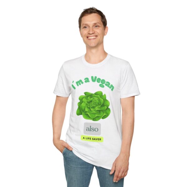 I am Vegan - ( Unisex-Softstyle-T-Shirt ) – Bild 7
