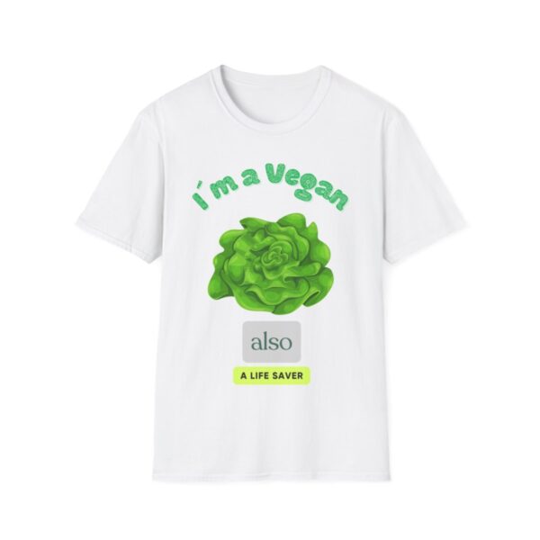 I am Vegan - ( Unisex-Softstyle-T-Shirt )