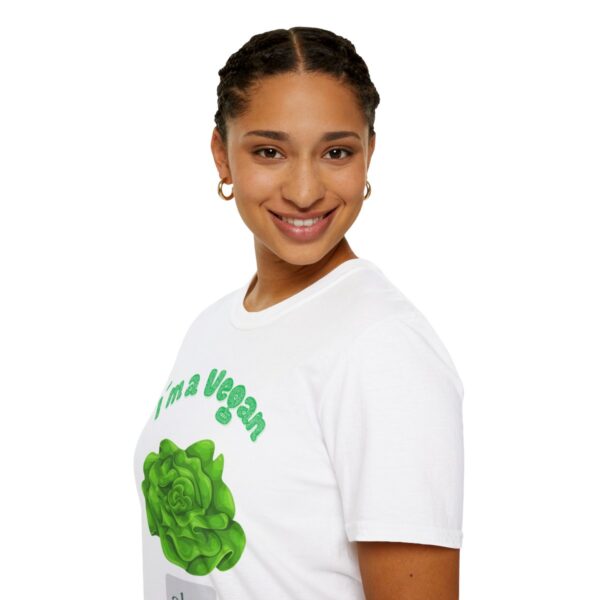 I am Vegan - ( Unisex-Softstyle-T-Shirt ) – Bild 9