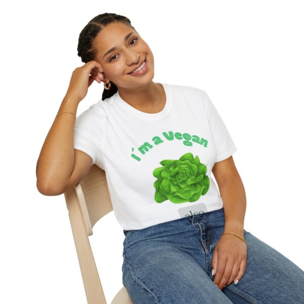 I am Vegan - ( Unisex-Softstyle-T-Shirt ) – Bild 10